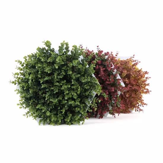 Uland Различные стили шестиугольные домашние декоративные поддельные растения Рамка 3D настенная живопись Зеленая стена